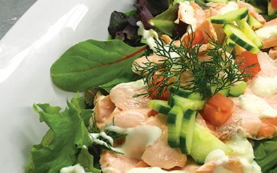 Poached Salmon Salad