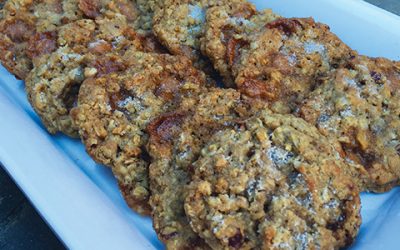 Salty Caramel & Pecan Oatmeal Cookies