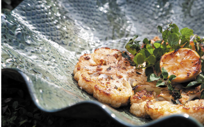 Seared Cauliflower Steak with Sage Butter
